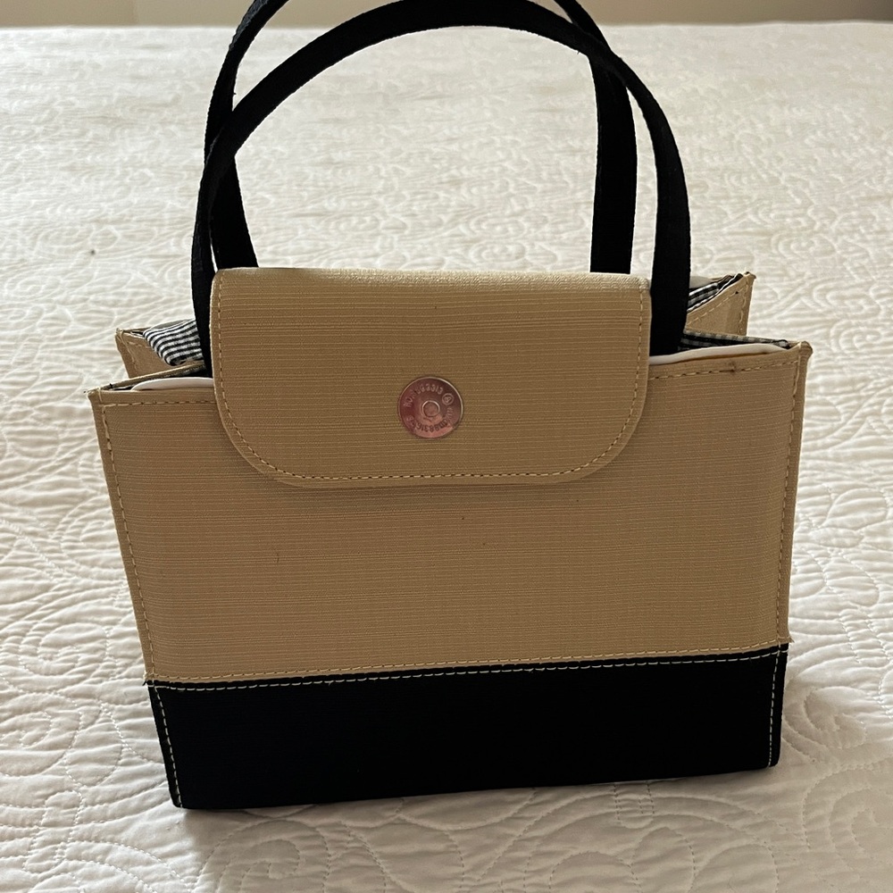 Kate Spade two toned cloth small handbag.